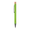 pen made from recycled aluminium with bamboo pushe