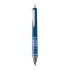 Plastic ball pen with sparkling dot grip zone