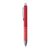 Plastic ball pen with sparkling dot grip zone