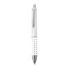 Plastic ball pen with sparkling dot grip zone