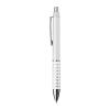 Plastic ball pen with sparkling dot grip zone