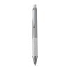 Plastic ball pen with sparkling dot grip zone