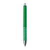 Plastic ball pen with sparkling dot grip zone