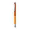Plastic ball pen with sparkling dot grip zone