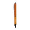 Plastic ball pen with sparkling dot grip zone