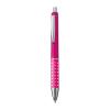 Plastic ball pen with sparkling dot grip zone