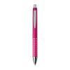 Plastic ball pen with sparkling dot grip zone