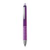 Plastic ball pen with sparkling dot grip zone