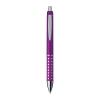 Plastic ball pen with sparkling dot grip zone