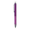 Plastic ball pen with sparkling dot grip zone