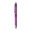 Plastic ball pen with sparkling dot grip zone