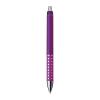 Plastic ball pen with sparkling dot grip zone