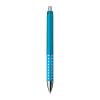 Plastic ball pen with sparkling dot grip zone