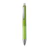 Plastic ball pen with sparkling dot grip zone