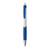 Plastic ball pen with rubber grip zone