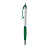 Plastic ball pen with rubber grip zone