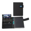 DIN A5 notebook with LED light and powerbank