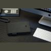 DIN A5 notebook with LED light and powerbank