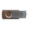 Twist USB Stick with dark wood cover