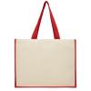 Varai 320 g/m² canvas and jute shopping tote bag 23L