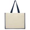 Varai 320 g/m² canvas and jute shopping tote bag 23L
