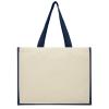 Varai 320 g/m² canvas and jute shopping tote bag 23L