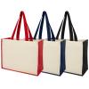 Varai 320 g/m² canvas and jute shopping tote bag 23L