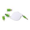 Extendable charging cable with 3 plugs
