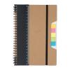 A5 Notebook with ruler and sticky notes