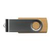 Twist USB Stick with medium wood cover 8GB