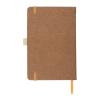 A5 notebook with recycled leather cover