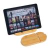 Bamboo tablet and smartphone holder