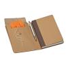 Notebook with brown rubber band, 120 sheets