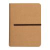 Notebook with brown rubber band, 120 sheets