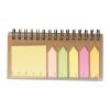 Sticky note set with spiral pad