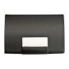 Business card holder with artificial leather cover