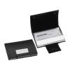 Business card holder with artificial leather cover