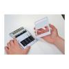 Own-design desk calculator with solar power, small