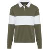 Clyde unisex organic rugby polo sweatshirt
