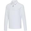 Zeus long sleeve unisex half zip polo