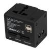 Rubberized travel adapter