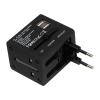 Rubberized travel adapter
