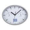 Wall clock with hygrometer and thermometer