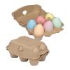 Chalk eggs in cardboard box