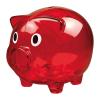 Transparent piggy bank