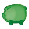 Transparent piggy bank