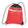 Non-woven gym bag including reflectable stripe