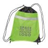 Non-woven gym bag including reflectable stripe