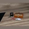 Playset with hip flask, chess and card game