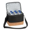 Polyester cooler bag with cork bottom